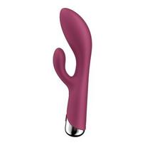 Triušio vibratorius Satisfyer Spinning Rabbit 1, raudonas