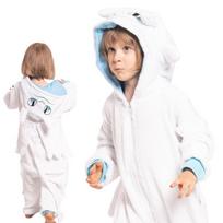 Vaikiška Pižama Kigurumi Onesie Drakonas Bezdantis Baltas 105-115 Cm, 105-115 cm