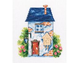 Siuvinėjimo kryželiu rinkinys su forma iš faneros, RTO, 12.5x15 cm