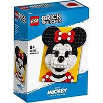 LEGO plytų eskizas - LEGO - Minnie Mouse - 200x150x10 mm - Kolekcionuojamas straipsnis - Unisex