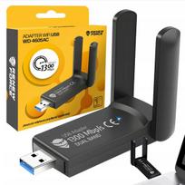 Adapteris WiFi Tinklo Plokštė Wi-Fi USB 3.0 Dvi Antenos 1300Mbps 5GHz