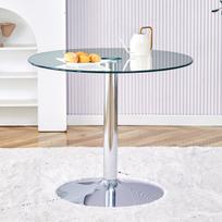 Stiklinis baro stalas, 85 cm, 76 cm aukščio, 1 vnt