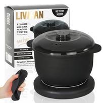 Silikoninis mini vaško šildytuvas veido ir kūno vaškavimui LIVMAN EN-1115, 300ml