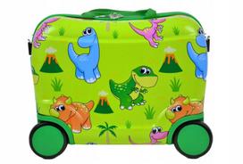 Vaikiškas lagaminas Dino, 25l, žalias