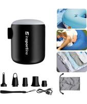Multifunctional Mini Pump w/ Light inSPORTline Karlston - Black