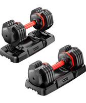 Reguliuojamas vienrankių hantelių rinkinys inSPORTline DuraBell® 2 x 6,5 - 24,5 kg