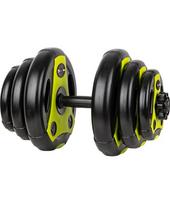 Keičiamo svorio hantelis inSPORTline 3–18 kg Black-Green