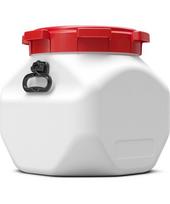 Statinė BasicNature Wide Mouth Square 40L, balta