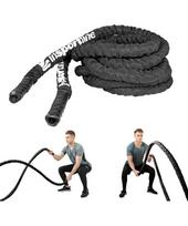 Jėgos-kovos virvė su nailonine apsauga inSPORTline Waverope 15m 50mm 21,8 kg
