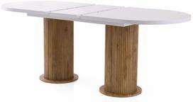Valgomojo stalas išskleidžiamas Kalune Design Gusto, balta sp., 180 - 216 cm x 90 cm x 77 cm