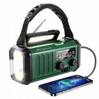 Nešiojamas avarinis FM/AM radijas JB Tacticals , saulės energija, su rankena, maitinimo funkcija, žibintuvėlis