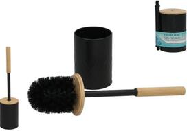 Brabantia tualeto šepečio laikiklis su šepečiu, juodas, 9,5 x 9,5 x 39,5 cm