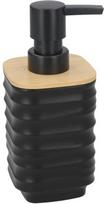 Gerimport muilo dozatorius su bambuku, juodas, 300 ml, 7 x 8 x 15,5 cm