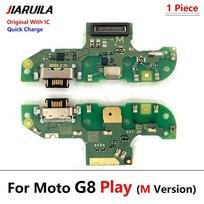 For Motorola Moto G8 Play Plus M Version USB Charging Dock Port Jack Connector Charge Board Flex Cable G8 Play M Original