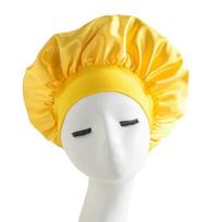 Satin Wide Brim Nightcap Silky Bonnet Hair Wrap for Sleeping Sleep Cap With Elastic Soft Band Styling Cap Hair Wrapping Caps