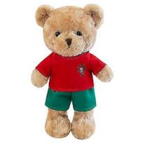35cm Football Fans Gift Cute Wearing Togs Shirt Teddy Bear Plush Toys Lovely Stuffed Soft Doll For Girl Boy mėlyna