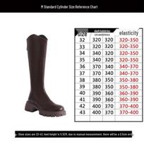 Originalios odos virš kelių batai, storas padas, didelio dydžio, plati blauzda, dydis 41-43 37 black