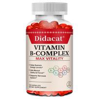 Vitamin B Complex Supplement B1 B2 B3 B6 B12 Support Nervous Health 120 Capsules 120 Capsules