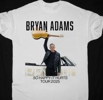 Bryan Adams 2025 Concert Tour White All Size Unisex T-Shirt 4XL
