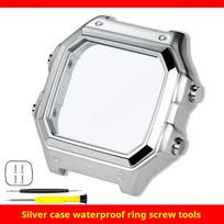 AE1200 Case Mod kit For Casio AE-1200WH Watch Stainless steel Case AE1200 AE1300 metal bezel mirror waterproof ring tools parts For AE-1200