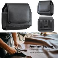 Applicable to Samsung Flip7 mobile phone bag, Xiaomi Mix Flip folding mobile phone, retro belt, waist bag, card, leather case. Xiaomi Mix Flip juoda