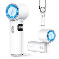 New Release Instant Cooling Stormy Handheld Fan with Cooling Plate Cooling High 199 Airflow 7000mAh High Lightweight and and Handheld LCD Cooling Fan balta