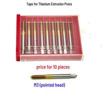 Titanium-Plated M1.2-M20 Machine Tap