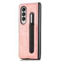 Prakaitą apsaugantis odinis mobiliojo telefono dėklas, skirtas Samsung Galaxy Z Fold4 5g sulankstomas 4 sulankstomas 3 sulankstomas 3 neslystantis apsauginis dėklas for samsung z fold 3