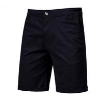 Stylish Shorts Mid Waist All-match Elastic Waist Men Slim Shorts  Casual Social Shorts Streetwear 30