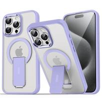 Magsafe magnetinis stovas Nematomas atraminis telefono dėklas iPhone 15 14 11 12 13 Pro Max Plus Kietas Apsaugantis nuo kritimo Matinis Galinis Dangtelis For iphone15Plus gray