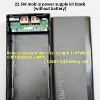 Power Bank Case DIY 1260110 PD225W Battery Storage Box Quick Charge Long Lasting Portable Power for Road Trips A1