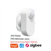 Zigbee 3.0 Human Presence Sensor 24G MmWave Radar +PIR,Luminance detection Use Battery Support Zigbee2mqtt Home Assistant PIR 24G Radar