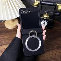 Samsung ZFlip1 mobile phone case folding screen sticker leather ZFLIP1 protective case zflip1 magnetic bracket case ZFlip6