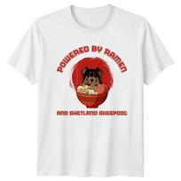 Powered By RaUnisex And Shetland TShirt Sheltie Dog Owner Dog Lovers S