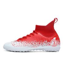 Children Teenagers and Adults New High-quality Shock Absorption Anti-skid Wear-resistant High Top Short Spike Outdoor Football Shoes 31