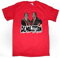 Demolition Wwe Wwf Senosios mokyklos imtynės Unisex marškinėliai S red