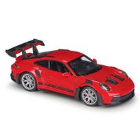 Welly 1/24 Porsche 911 GT3 RS Alloy Sports Car Model Diecast Metal Track Racing Vehicles Car Model High Simulation Kids Toy Gift raudona
