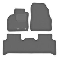 Velour graphite car mats for: Renault Scenic II minivan (2003-2009)