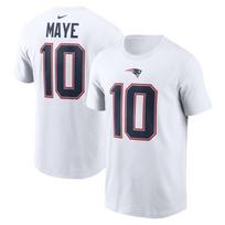 Maye White Patriots Žaidėjo Vardas Numeris Futbolo Marškinėliai Dydis S-5XL Pakartotinis Unisex Marškinėlis XXXXL