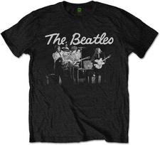 The Beatles Marškinėliai 1968 Gyvai Scenoje Nuotrauka Grupės Logotipas Oficialūs Vyriški Juodi Dydis L XXL juoda