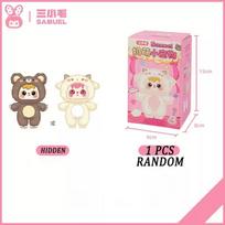 Samuel Cute Pet Series Vinyl Plush Blind Box Toys Backpack Pendants Cute Cartoon Animal Series Mysterious Box Toy Surprise Gift