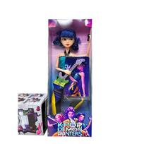 K-POP Demon Hunting Girl Group Anime 11.5-Inch 12-Jointed Puppet with Rainbow Lights