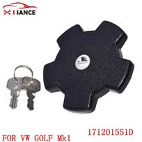 Užrakinamas automobilio kuro bakelio dangtelis su 2 raktais  VW GOLF Mk1 1.1,1.5,1.5 D,1.6 SCIROCCO 1978 1979 1980 1115650400 171201551D 171201551G