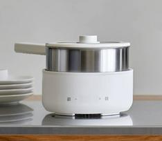 220V 2.5L Nerūdijančio plieno elektrinis puodas maisto gaminimui, buitinis atskiriamo tipo daugiafunkcis puodas, nešiojamas ryžių virimo aparatas, keptuvė, namų karštas puodas 220V