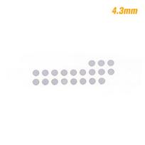20Pcs In-ear Earphone Filter Dust Net Earbuds Dust-proof Steel Mesh With Glue 4.0-5.0mm