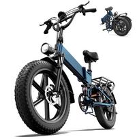 URLIFE-T5 48V 13Ah Removable Battery Electric Bike | 1500W Rated Motor,  Foldable for Urban Commuting & Adventure mėlyna