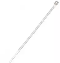 Tvirtinimo dirželis Elematic, 2,5 x 98 mm, baltas