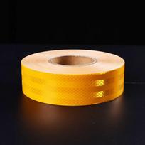 Custom European Standard Car Body Reflective Tape Strips - PET Reflective Film 5cm x 10m geltona