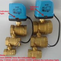 AC220V 110V 24V DC24V 12V Electric actuator motorized brass ball valve 2 way 3 wire 2 Control valve can replace solenoid valve DC12V