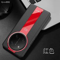 Leather Case For Honor X9C Magic 7 Lite 5G Case Luxury Soft Cover For Honor X9 C Magic7 Lite Protect Shell Shockproof Bumper For Honor X9C 5G raudona